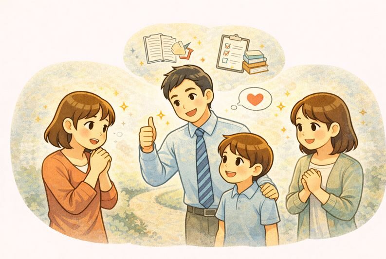 中学校の先生はしっかりと対応してくれる