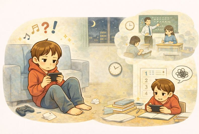 全く勉強しない中学生の三男