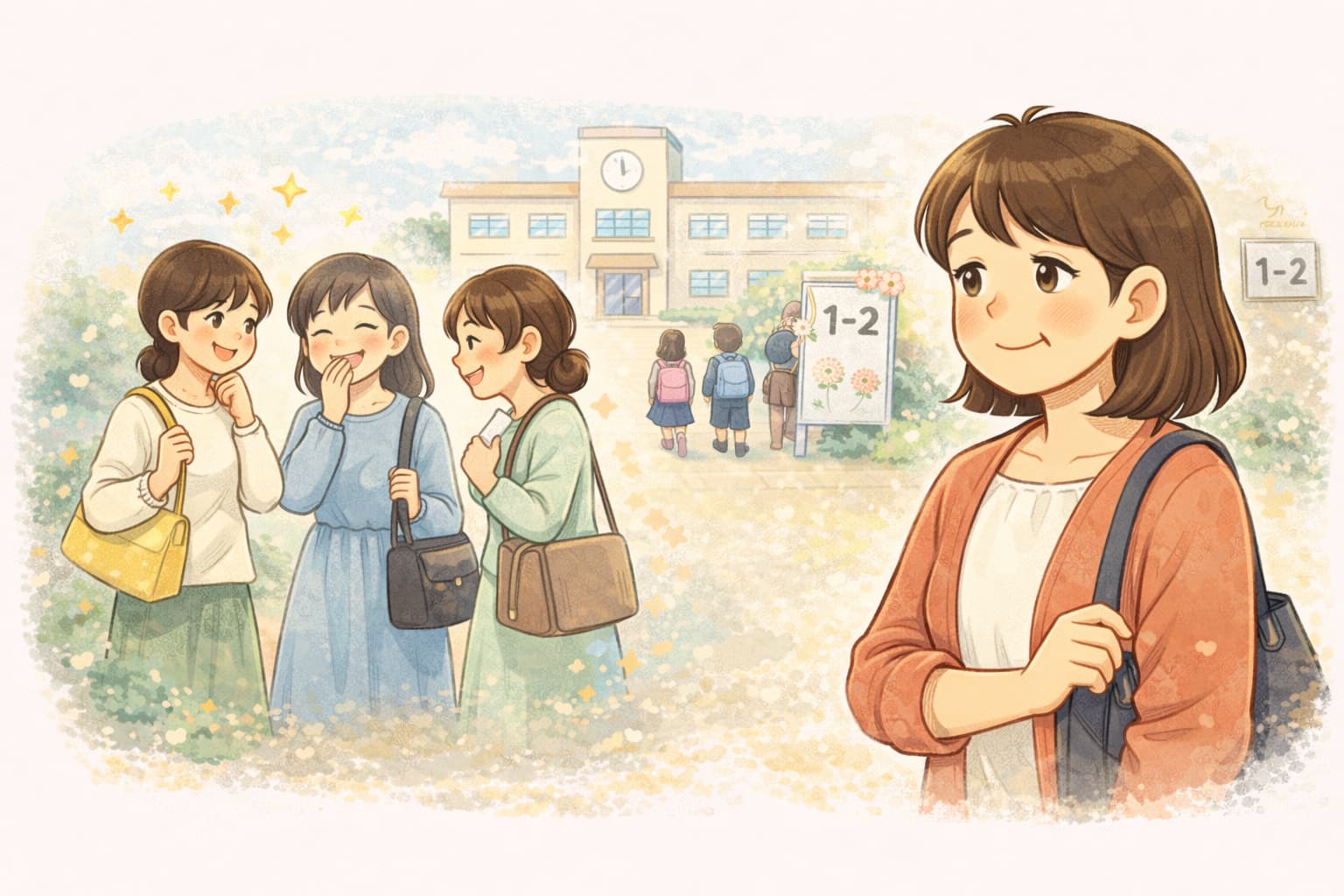 3人目の小学校入学式ともなると、周りのお母さん達との年齢差をひしひしと感じます