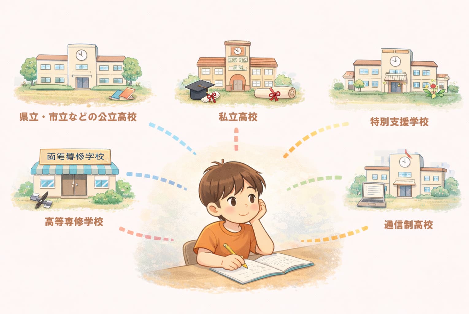 境界知能の子どもの主な5つの進学先