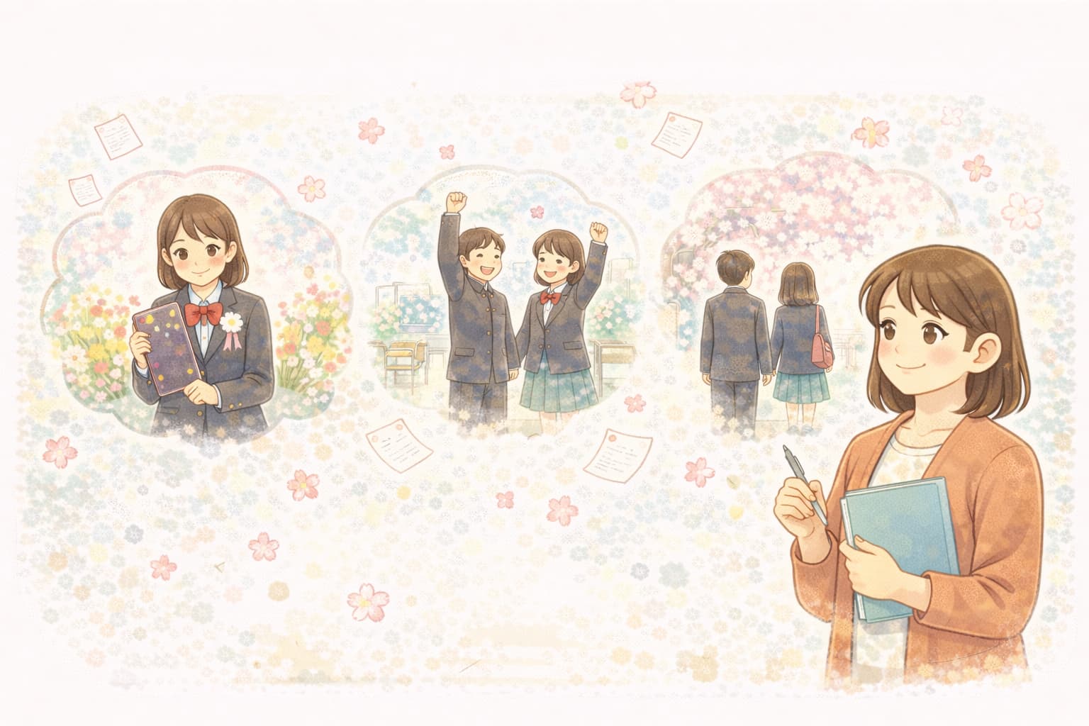 卒業を経験して、少しづつ大人へと成長していくお子さんたちに、あたたかな未来がやってくることを祈っています。