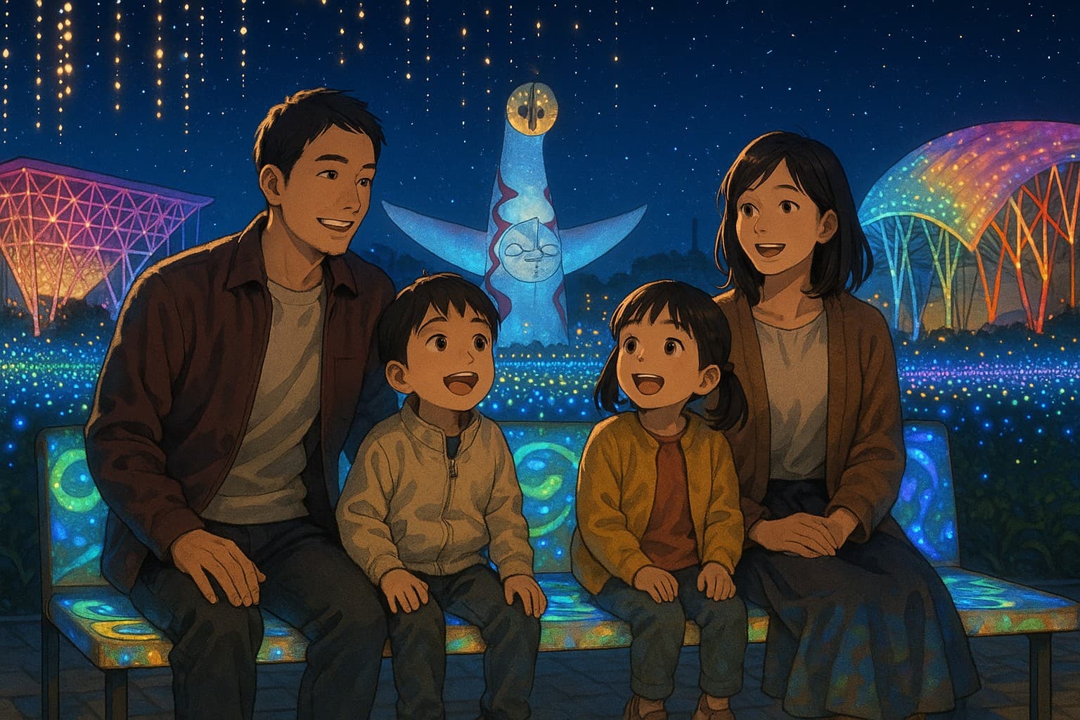 夜の万博