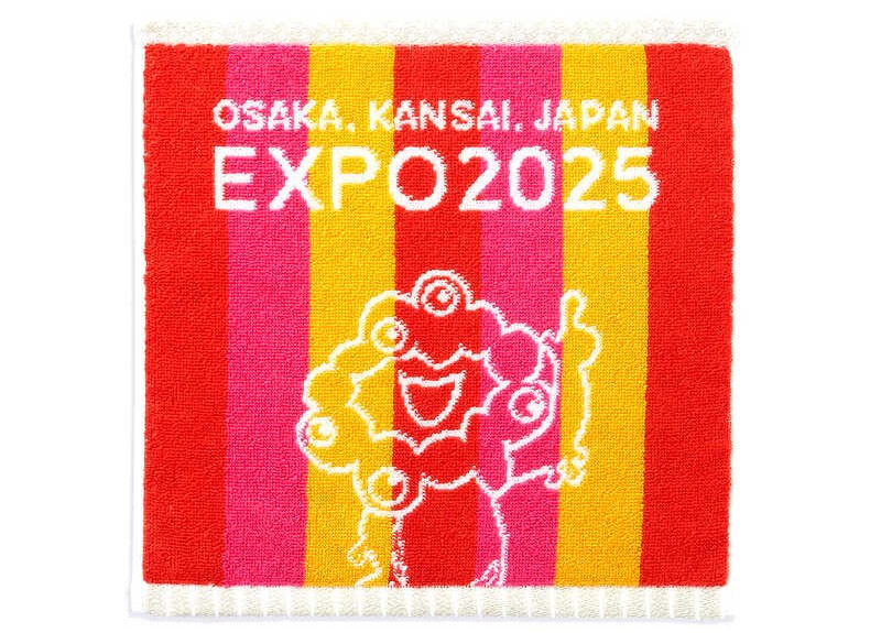 ミャクミャクタオルハンカチレッド