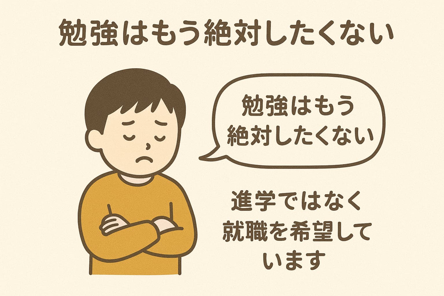 勉強はもうしたくない