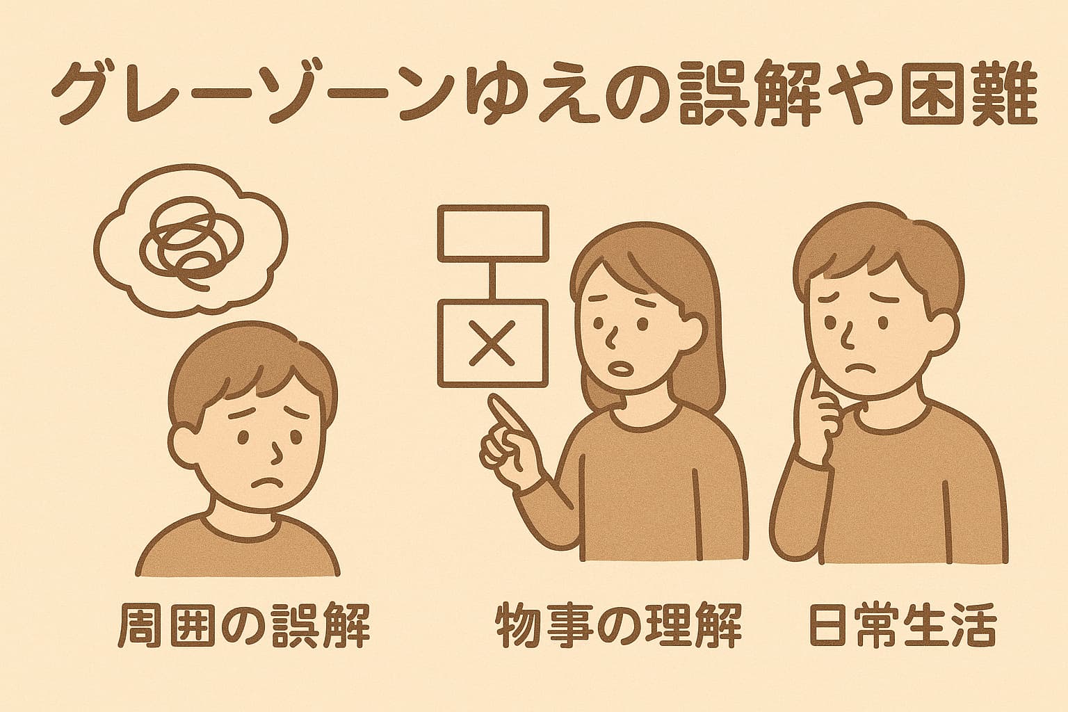 発達障害・境界知能グレーゾーンゆえの誤解や困難