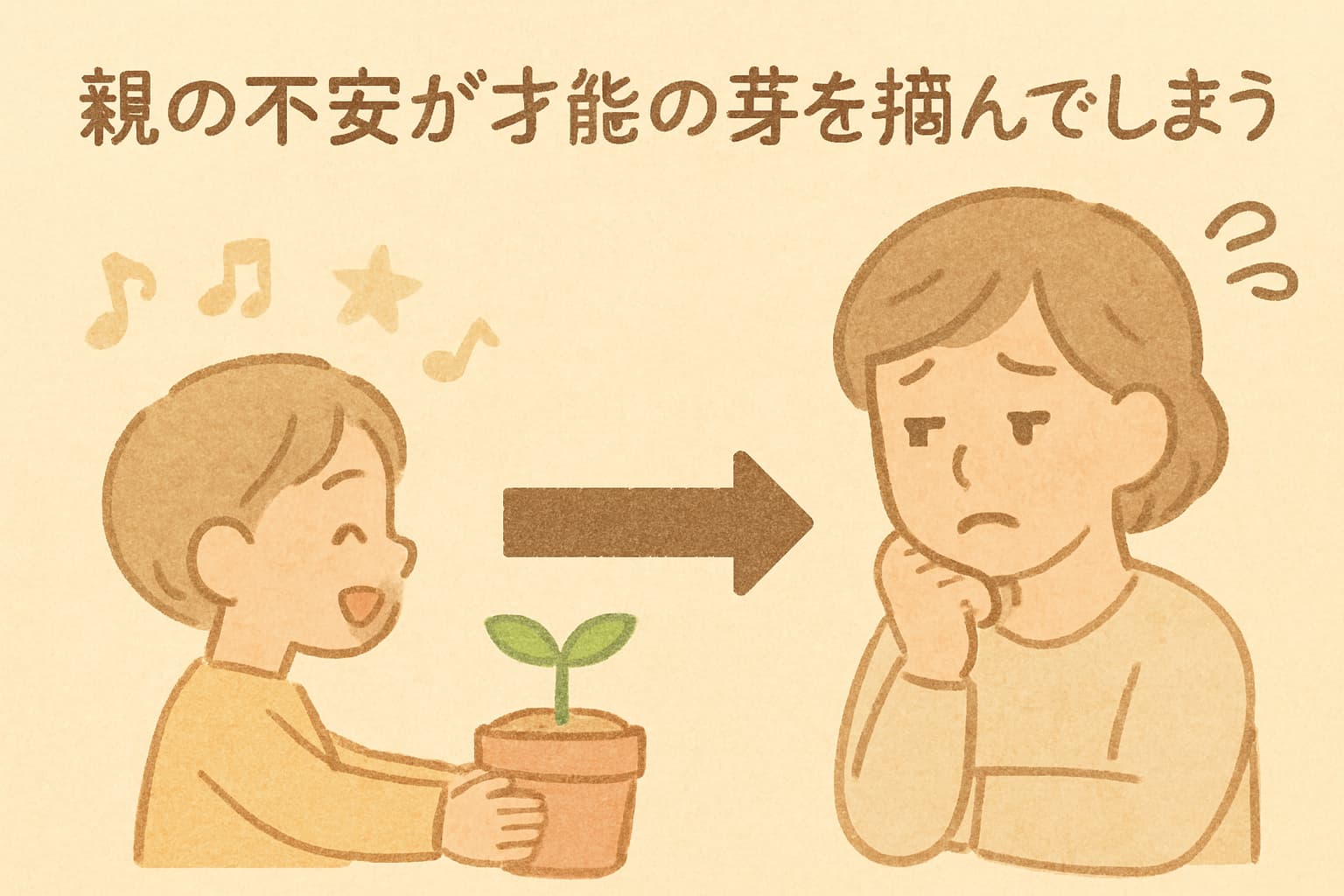 親の不安が才能の目を摘む