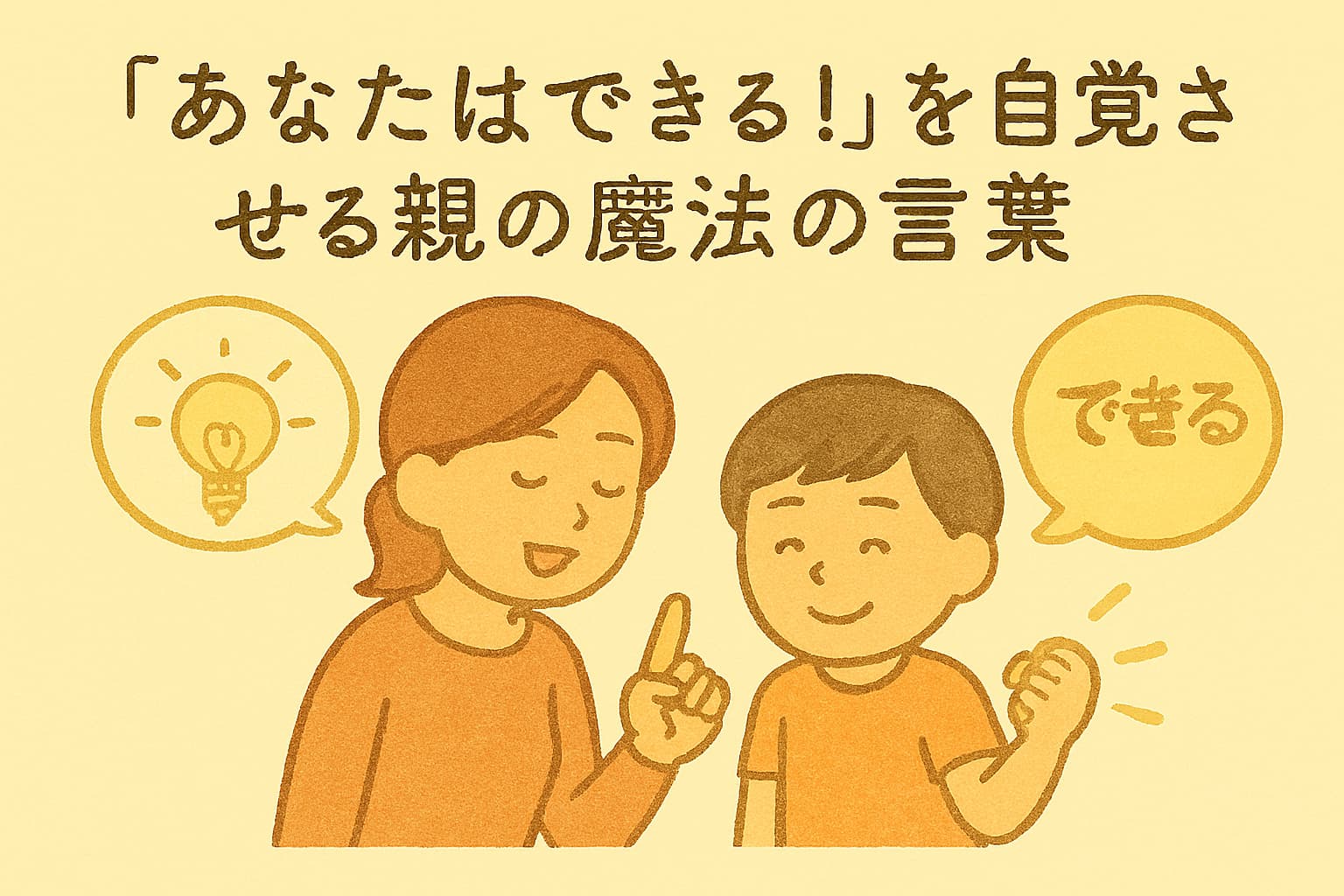あなたはできる！