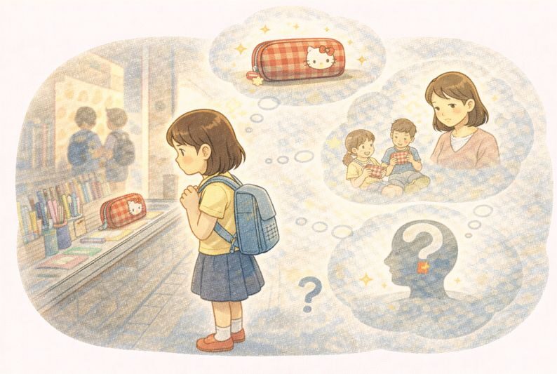 ハローキティ展で再会した思い出のちょっぴり涙の赤いペンケースを見て昔を思い出す