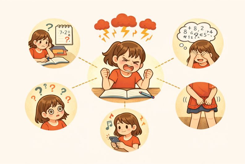 算数なんて分からないとごねる小4の彼女