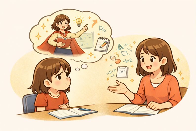 先生って、やっぱりすごいよね。なんでそんなに何でもパッと解けるの？