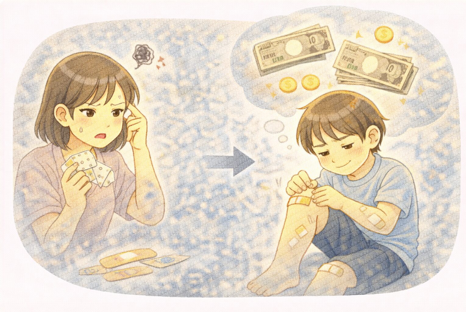 絆創膏代は「安心を買うための必要経費」と割り切る