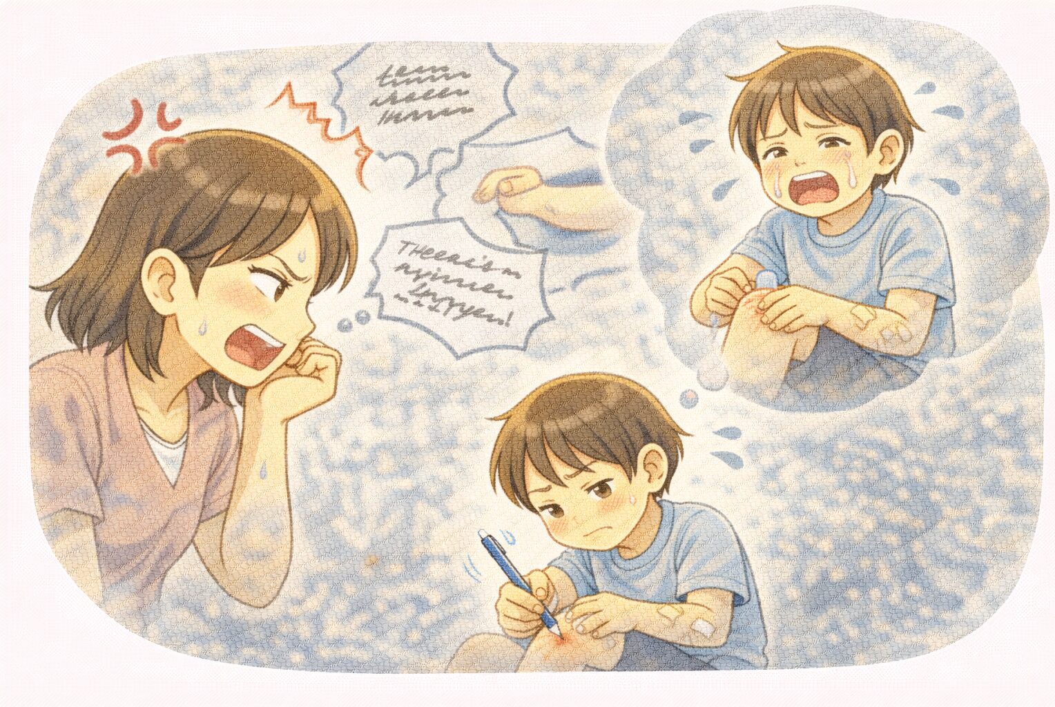 「絆創膏の無駄遣い」などのこだわりとも思える行動にイライラしてしまうのは、真面目にお子さんと向き合っている証拠。