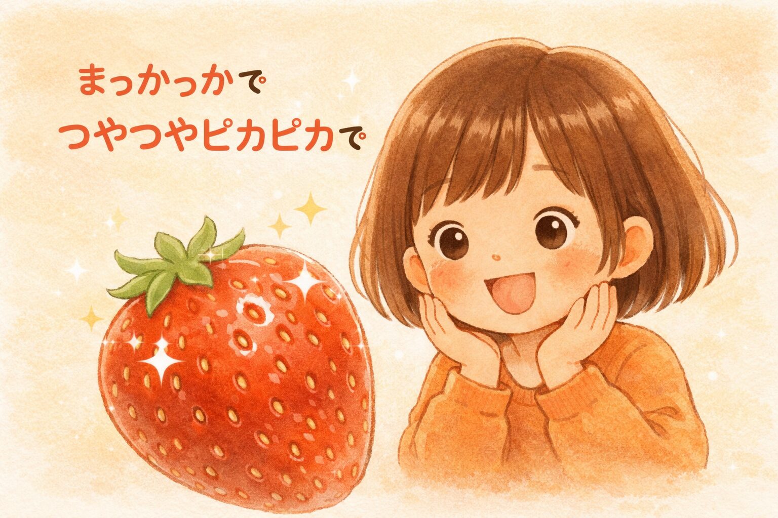 いちごといえば、まず思い浮かぶのはその見た目です。