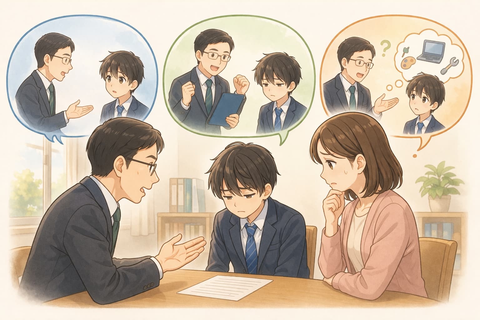 進路指導の場に行くと、決まって言われる言葉があります。