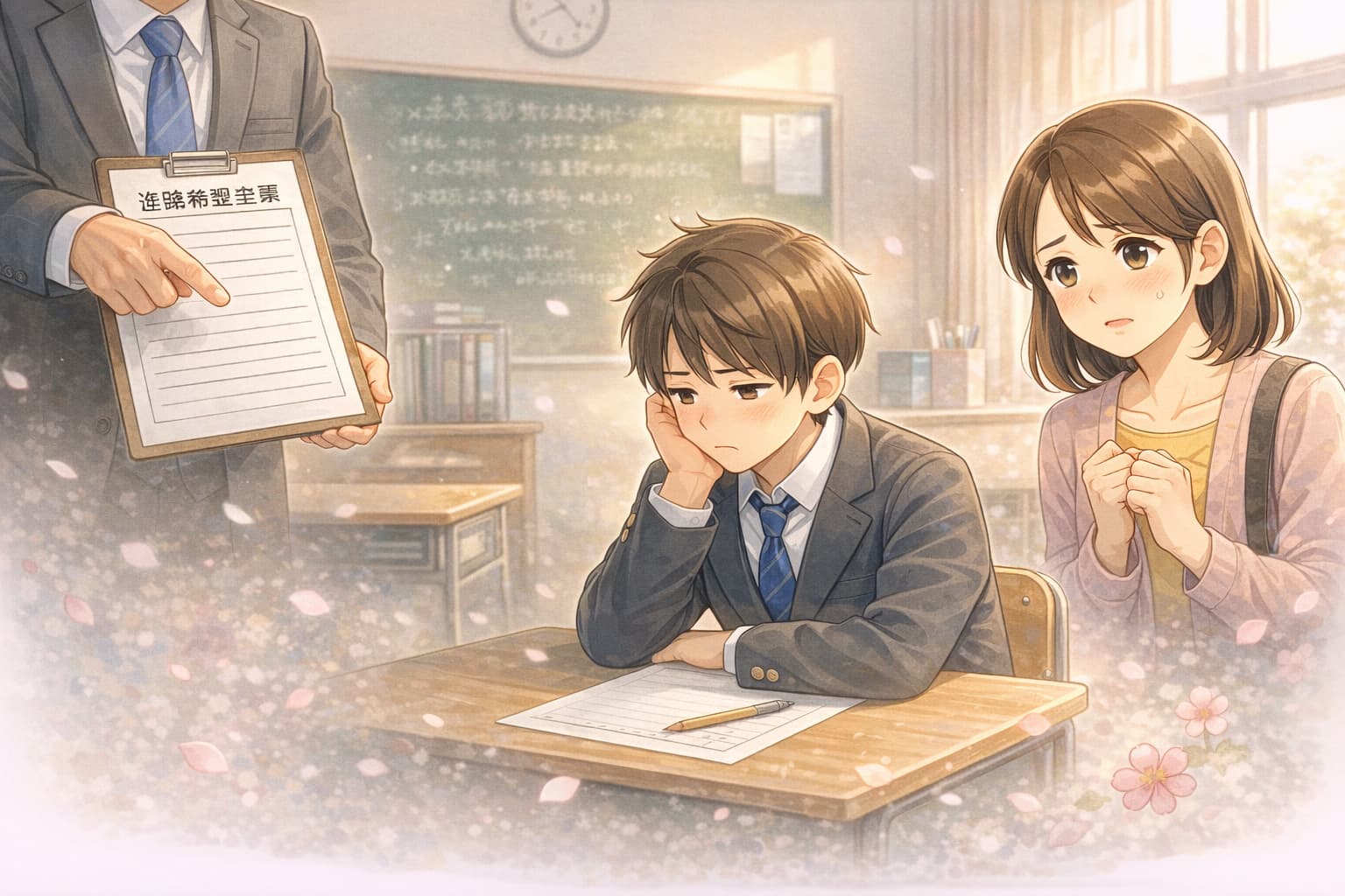 「進路希望」や、自分の意見など何もなく、ただのんびりしたいだけのボク