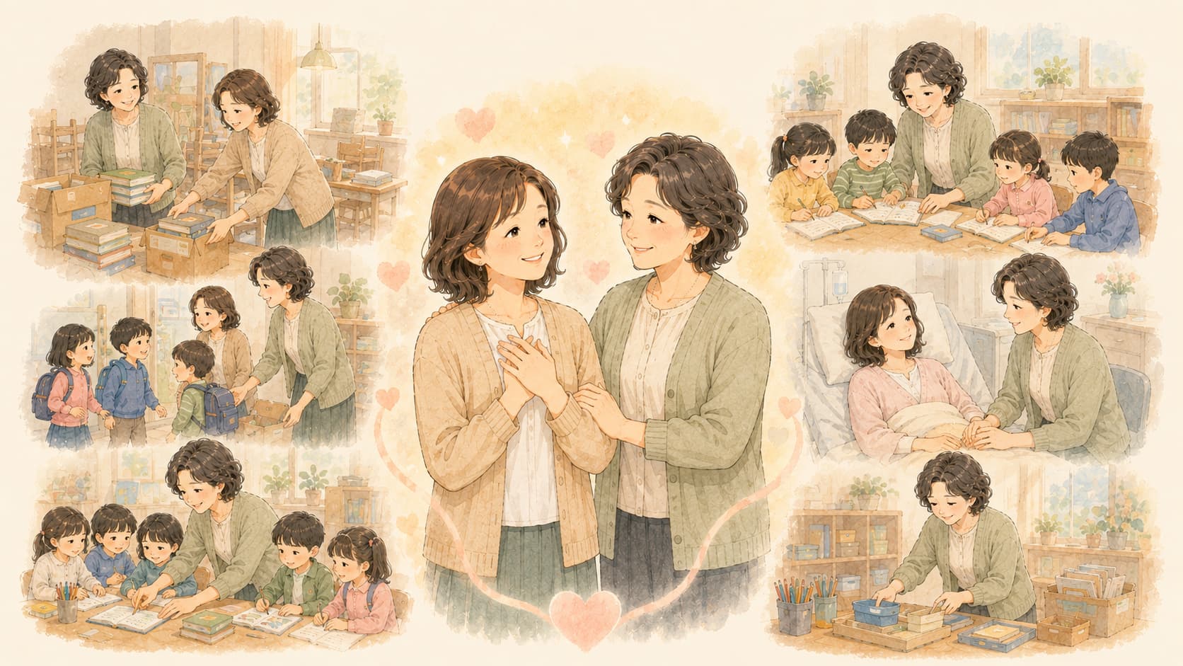 このスタッフさんは私がこの塾を始めた当初からお手伝いして下さっています。開設当初のバタバタした時期や私が入院した時などもとてもお世話になっています。